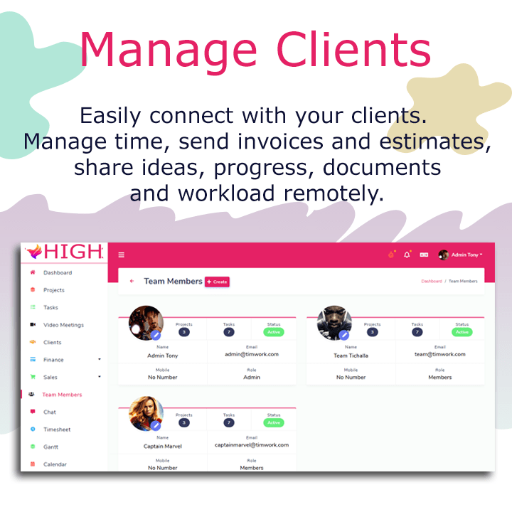 HIGH SaaS - Project Management System
